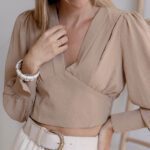 BELAS - Blouse brune